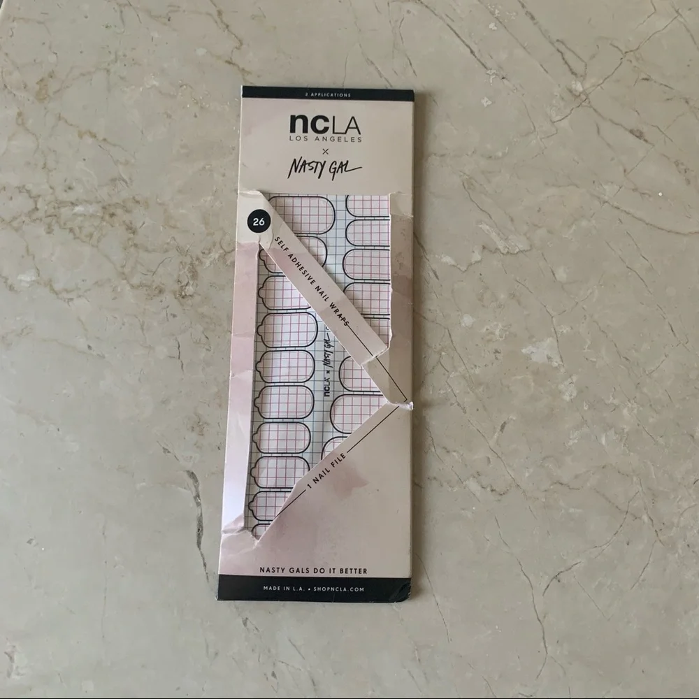 NCLA X NASTY GAL Check On It Nail Wraps